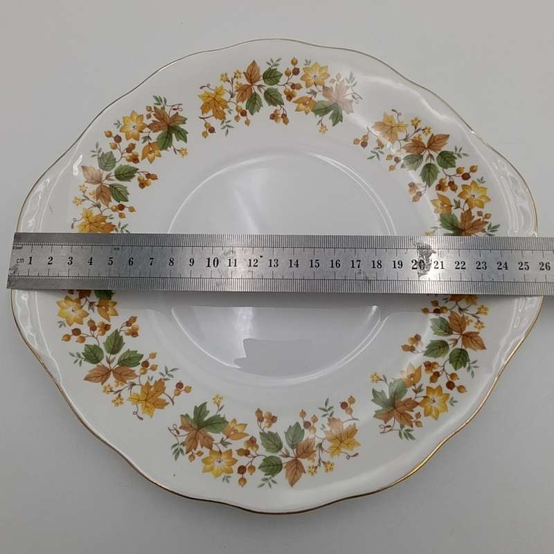 Vintage Queen Anne porcelain cake plate