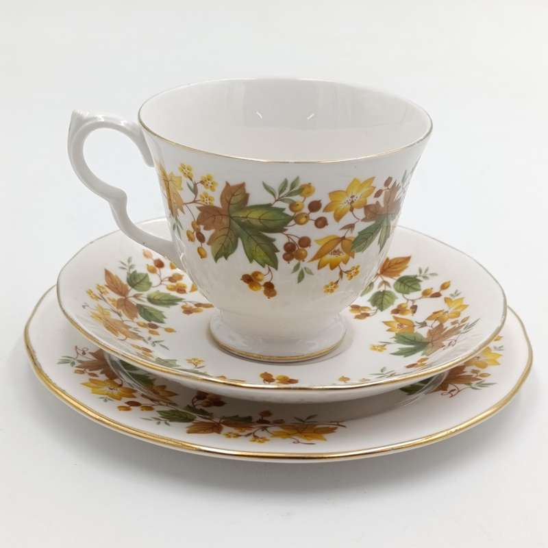 Vintage Queen Anne porcelain trio