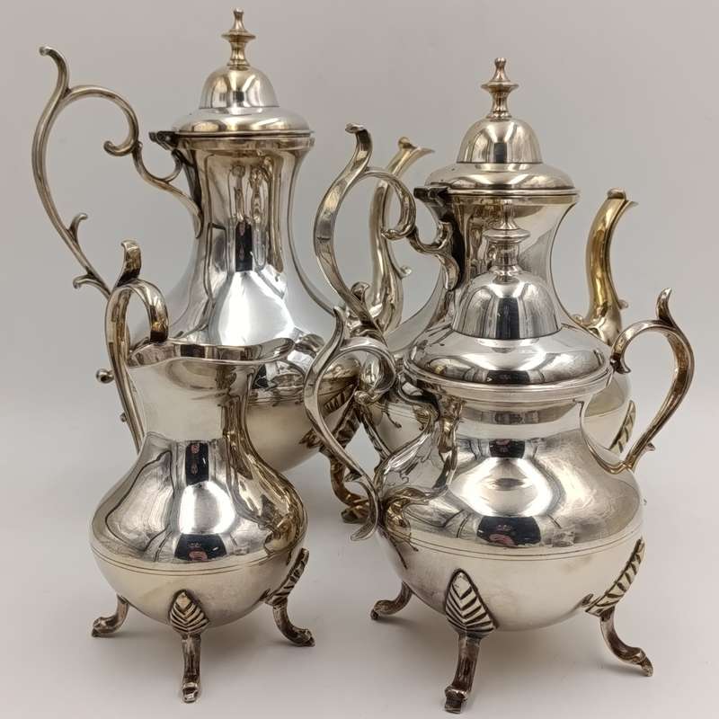 Vintage silverplated tea and coffee set