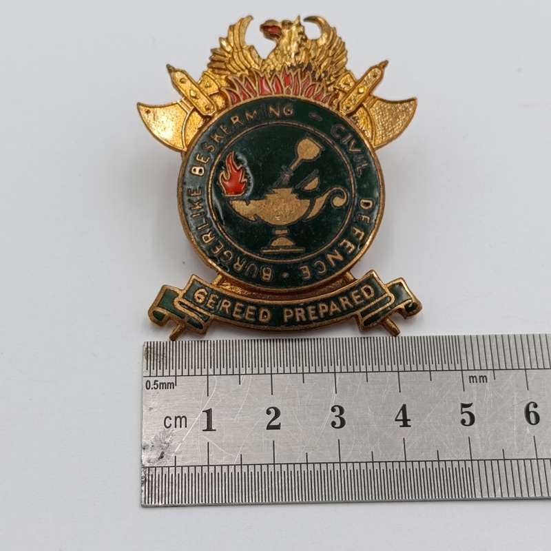 South African Civil Defence badge