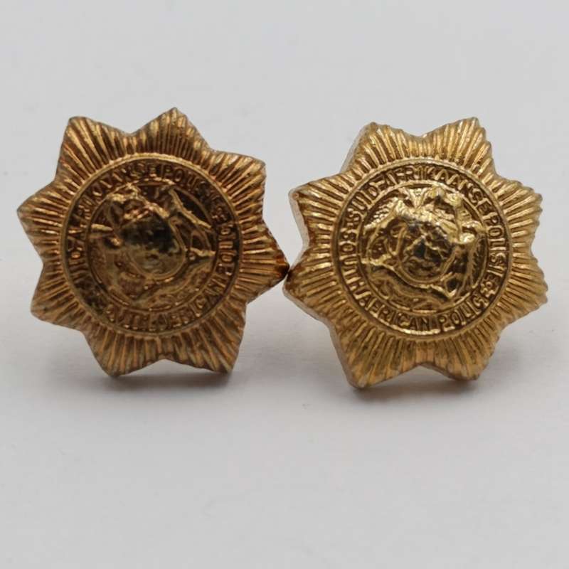 Pair of SA Police woman's collar badges - old type