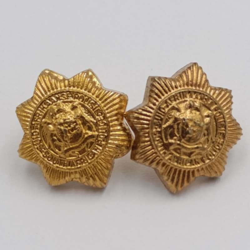 Pair of SA Police woman's collar badges - old type