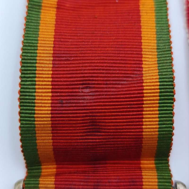 Pair of WW2 medals issued to 193159 C. Sadie - WW2 war medal and Africa service medal