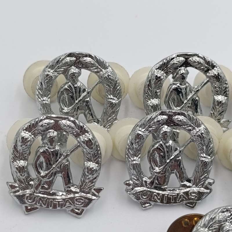 Lot of 9 SA Army Commando mess dress collar badges - right hand side