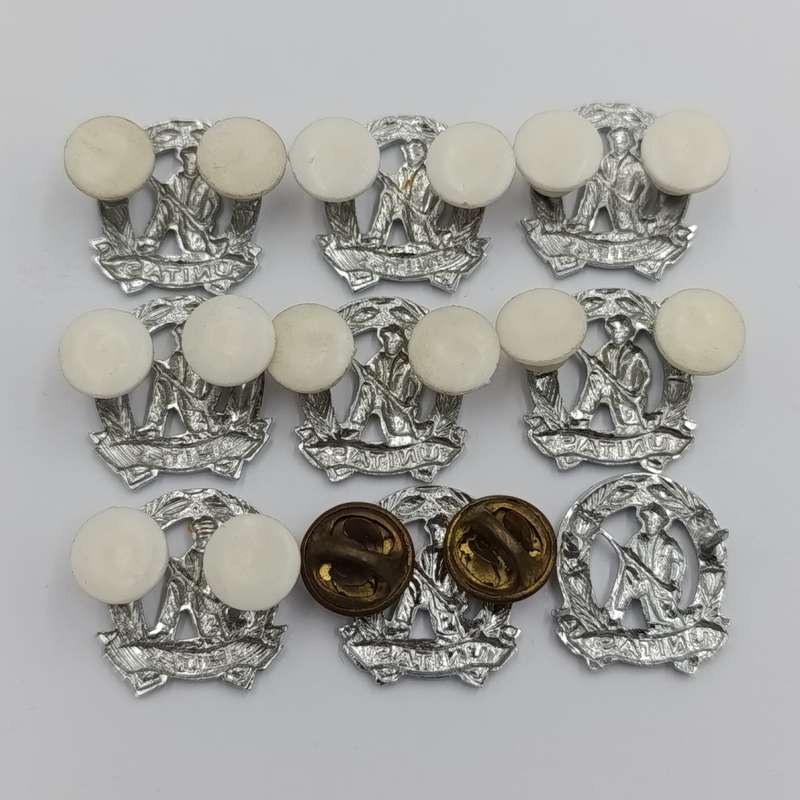 Lot of 9 SA Army Commando mess dress collar badges - right hand side