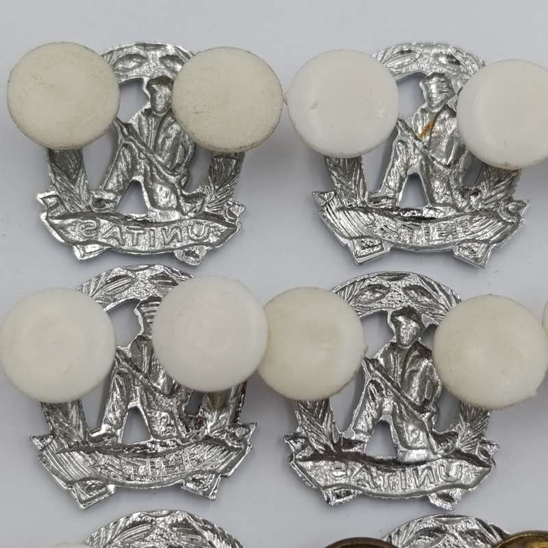 Lot of 9 SA Army Commando mess dress collar badges - right hand side