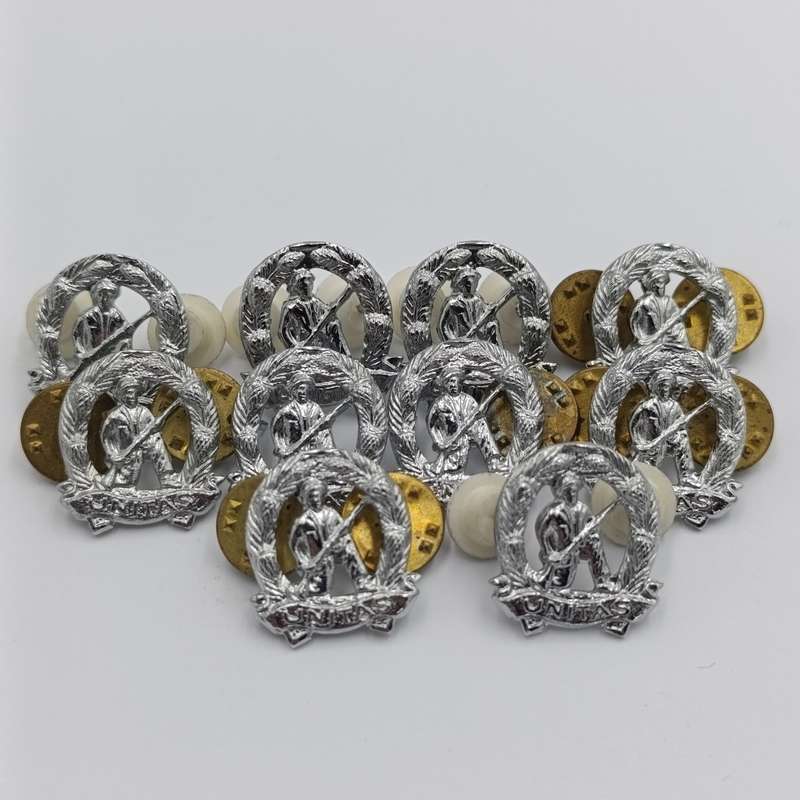 Lot of 10 SA Army Commando mess dress collar badges - right hand side