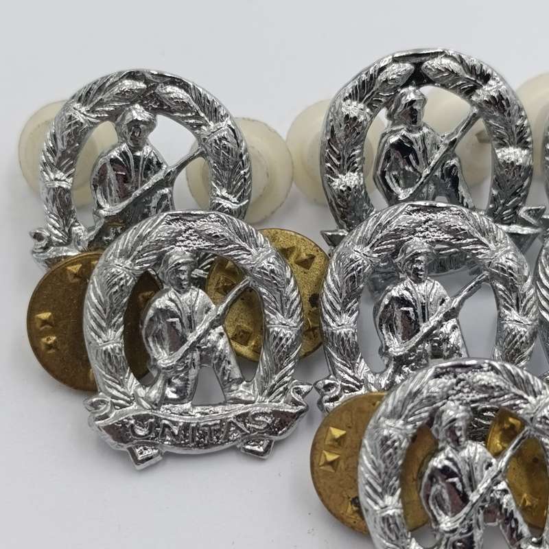 Lot of 10 SA Army Commando mess dress collar badges - right hand side