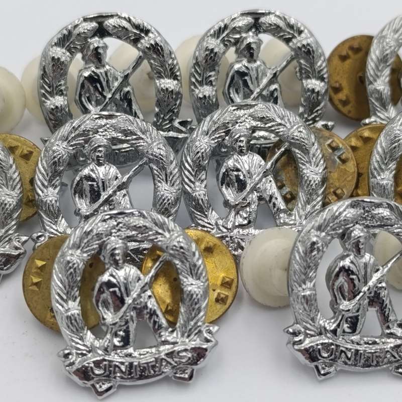 Lot of 10 SA Army Commando mess dress collar badges - right hand side