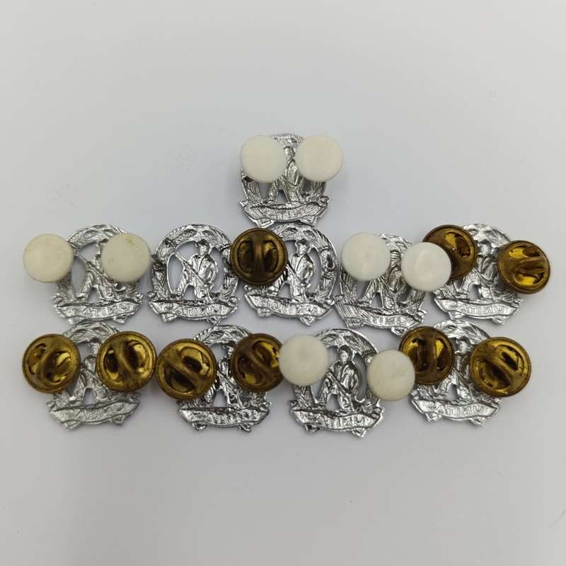 Lot of 10 SA Army Commando mess dress collar badges - right hand side