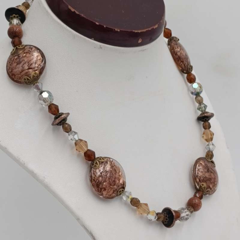 beautiful Venetian glass beads necklace - length 41cm