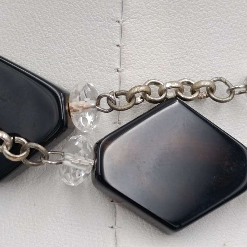 Onyx and Agate necklaces - length 90cm