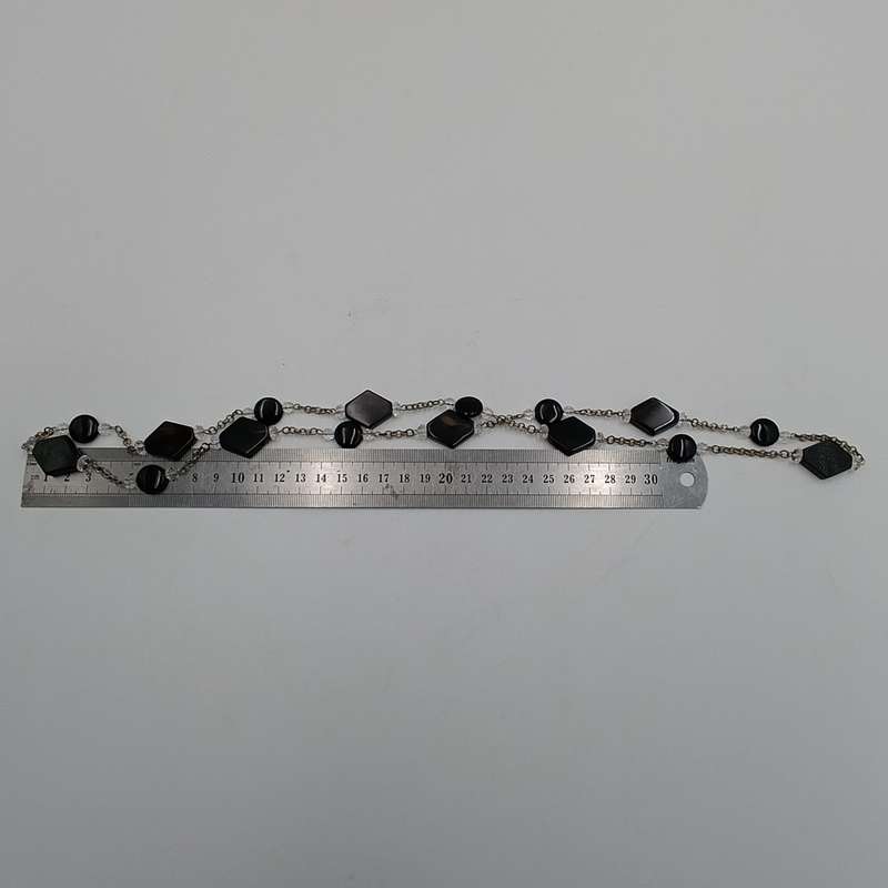 Onyx and Agate necklaces - length 90cm