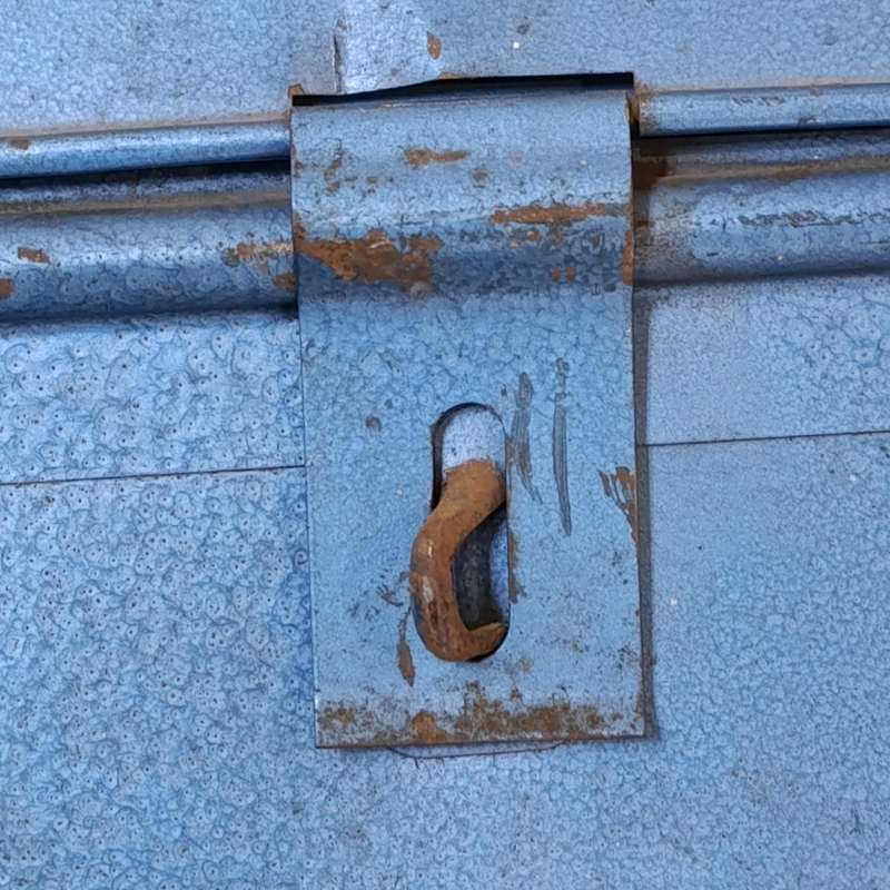 Vintage Large steel trunk