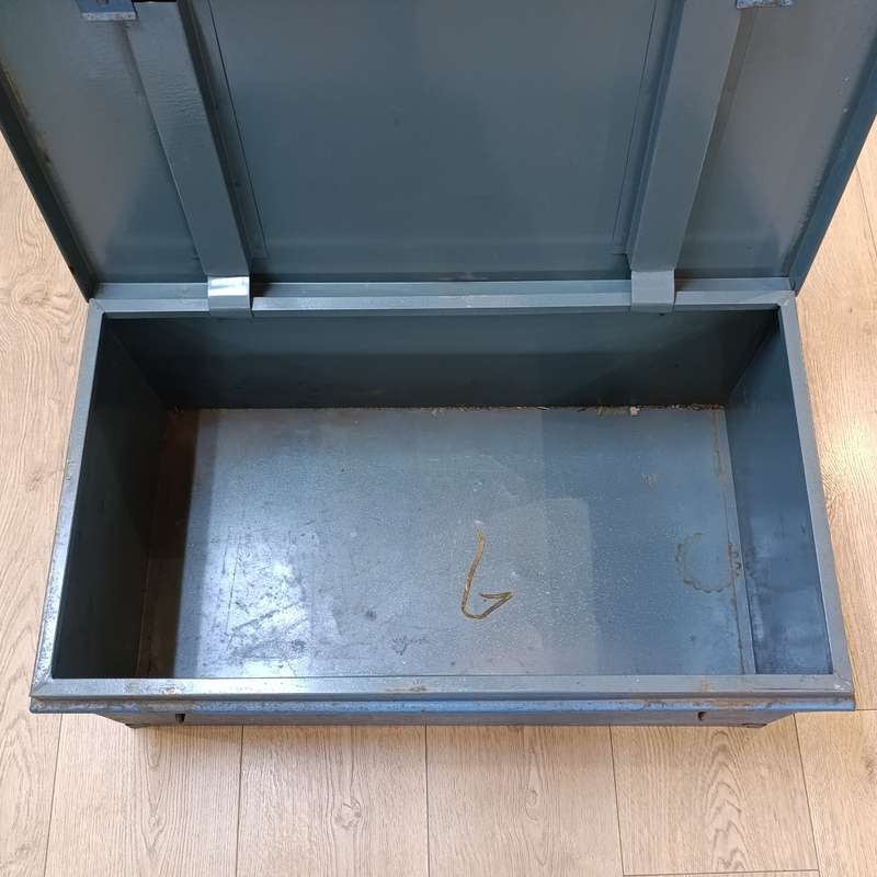 Vintage Large steel trunk