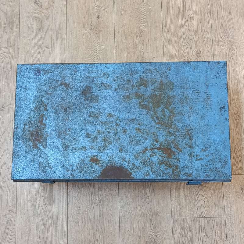 Vintage Large steel trunk