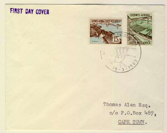 SWA - SACC 210 and 221 on FDC - 16 March 1963 - as per scan