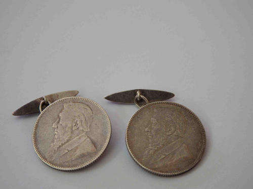 ZAR 1 Shilling coin cufflinks(price reduced with R30)