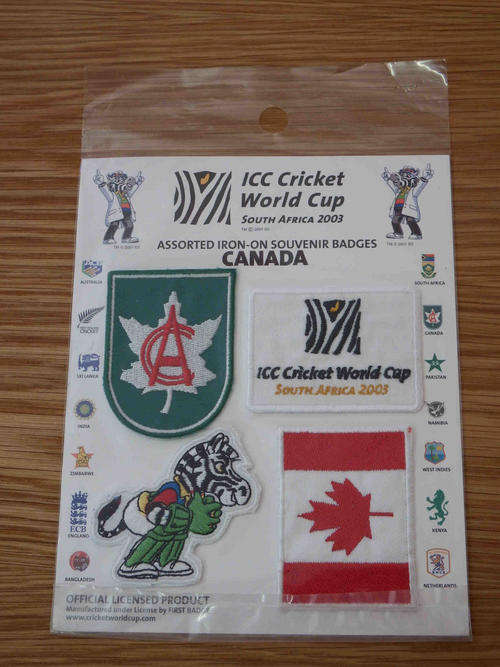 ICC Cricket World Cup CANADA souvenir badges @ Crazy R1 Start