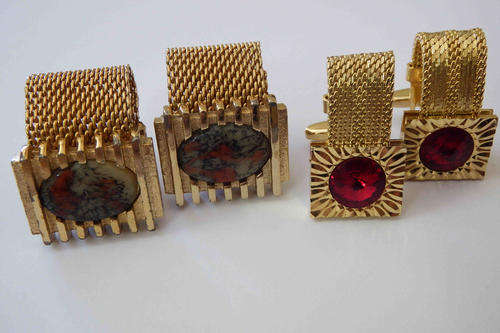 2 Pairs of Vintage cufflinks as per photo