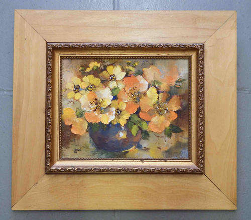 Wilme oil painting of flowers - as per photo