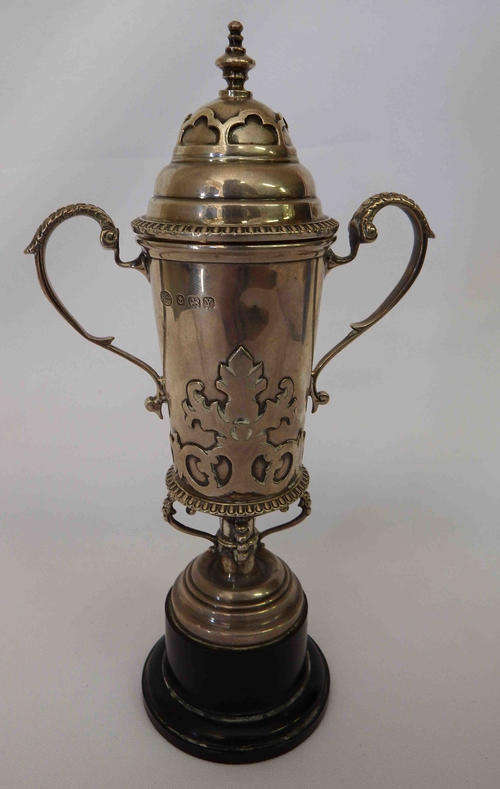 Hallmarked Silver trophy  - as per photo(price reduced with R100)