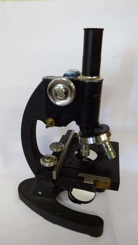 Cooke, Troughton & Simms Microscope in wooden box with extras - Made in England - as per photo