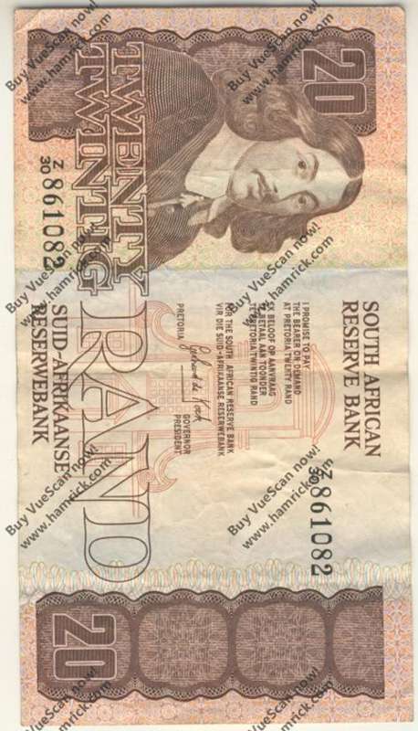 GPC de Kock bank note R20 good condition - as per scan