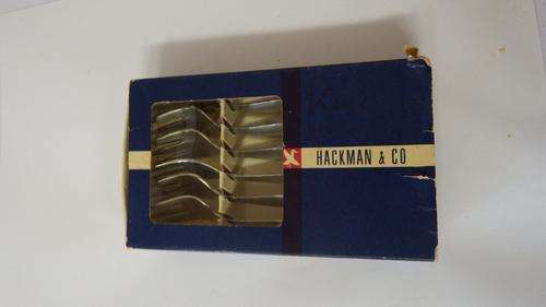 Set of 6 Vintage Hackman & co. Finland forks in original box