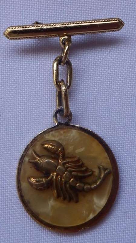 Cancer pin brooch - Vintage - Marked off 50%