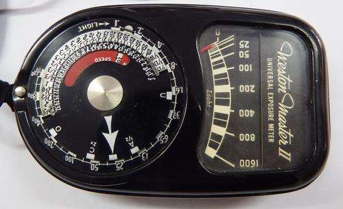 Weston Master II universal exposure meter - working - as per photo