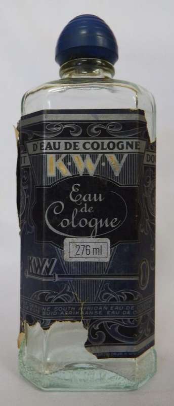 KWV Eau de Cologue  bottle - some label damage - as per photo