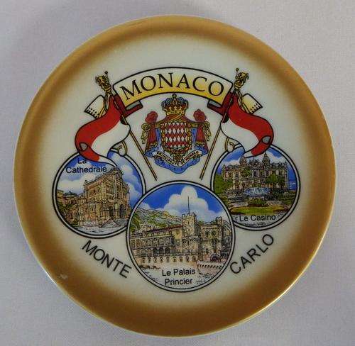 Monte Carlo Monaco vintage miniature hanging plate - reduced with 50%