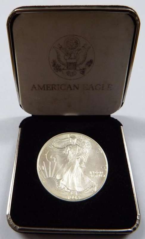 1992 Silver one Once American Eagle in box - as per photo