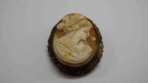 Genuine Cameo - very well done and thin - in antique setting as per photo