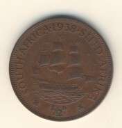 SAU - 1938 Half Penny - as per scan