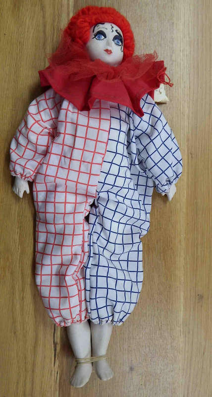 Porcelain clown as per photo