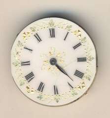 Pocket watch movement taken from Gold watch - 3cm in diameter - as per scan