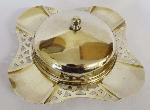 Silver Plated butter dish with glass inner - as per photo