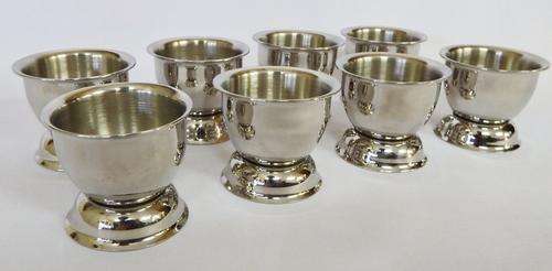 Set of 8 Silver Plated egg goblets - excellent condition - as per photo