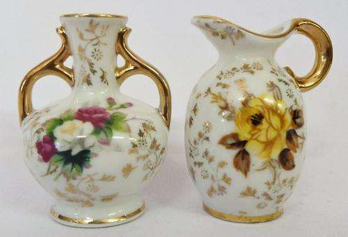 Set of 2 La Mode porcelain vases - 7cm - as per photo