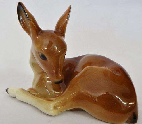 Vintage German deer - lovely piece - 10.5 x 14cm - as per photo