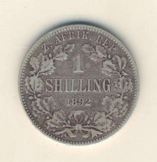 ZAR - 1892 Kruger Shilling - as per scan