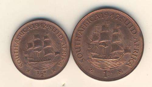 SAU - 1942 Half Penny and Penny - Uncirculated - excellent coin - as per scan