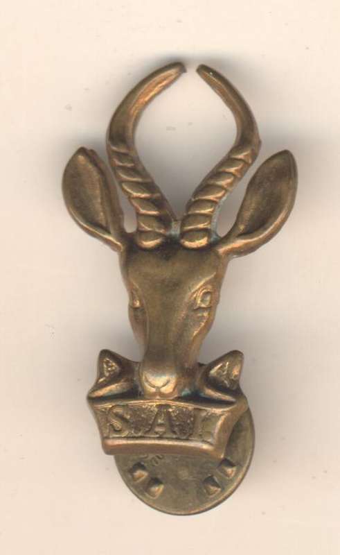 SA Infantry Corps Collar badge - as per scan