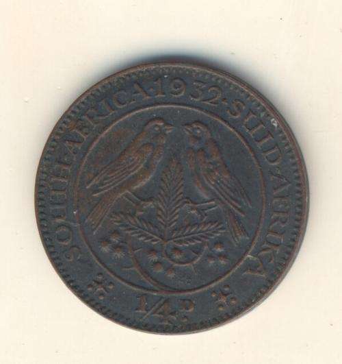 SAU - 1932 Farthing AU - low mintage - as per scan