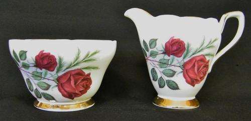 Delphine milk jug & HM sugar bowl - sold as set - as per photo
