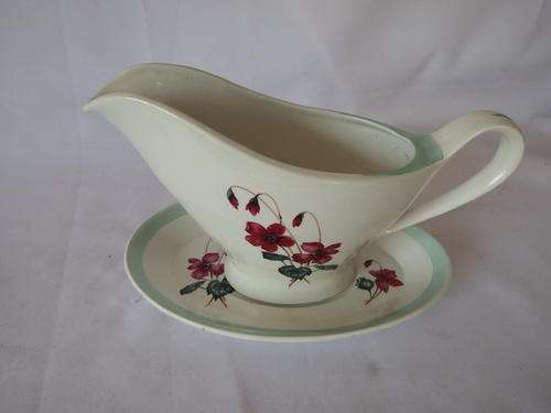 Burleigh Ware  Burgess and Leigh LTD, Edinburgh - Burslem - Suace boot with plate - as per photo