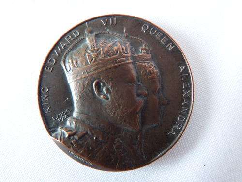 Coronation medal for Edward the VII - 26 June 1902 Newcastle-Upon-Tyne - as per photo