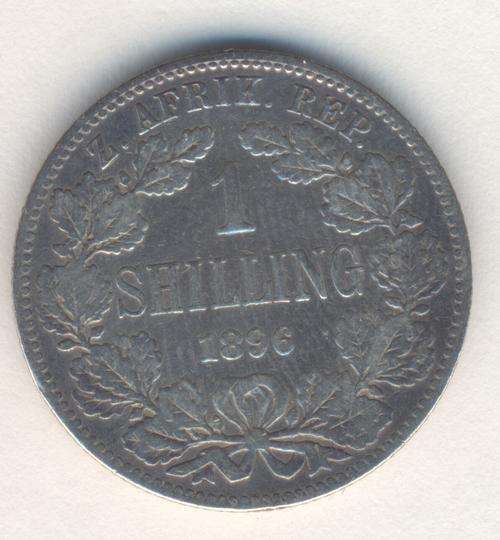 1896 ZAR Kruger shilling F - as per photo